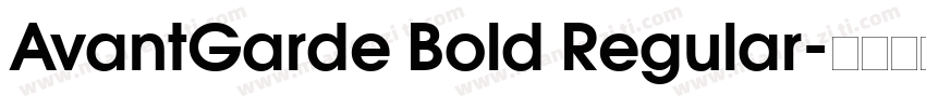 AvantGarde Bold Regular字体转换